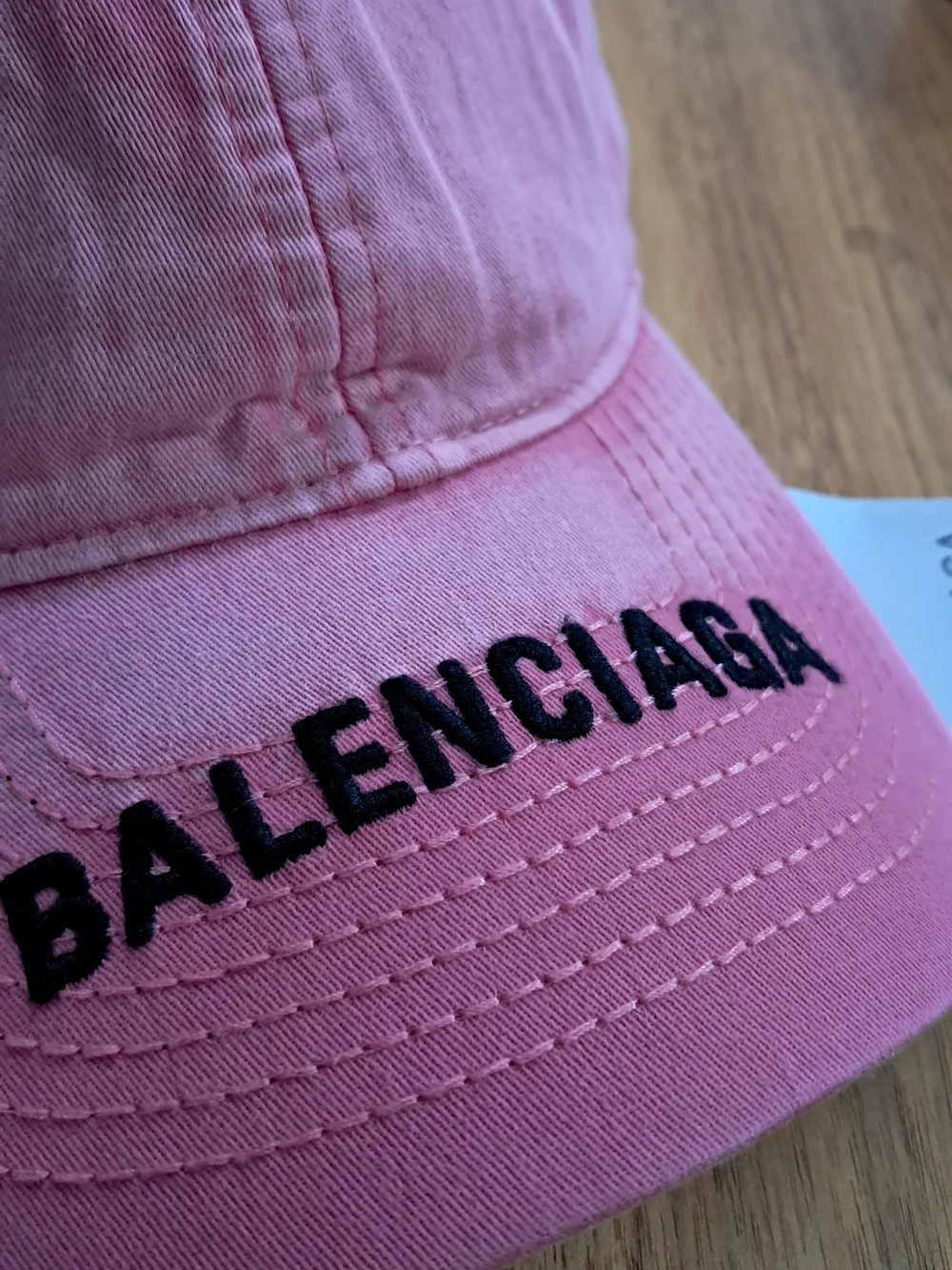 Balenciaga Pink Logo Baseball Cap - Picture 2 of 8